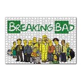Cakapuzzle Breaking Bad Simpsons Stili Karikatürize 120 Parça Ahşap Puzzle