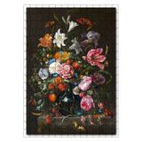Cakapuzzle Cakasepetim Vazoda Çiçekler ve Kelebekler 255 Parça Puzzle Yapboz Mdf (Ahşap)