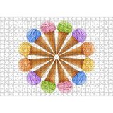 Cakapuzzle Çeşitli Kornet Dondurma Yelpazesi 120 Parça Ahşap Puzzle