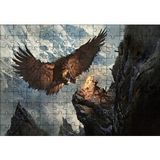 Cakapuzzle Dev Kartal ve Kayalıktaki Savaşçılar Puzzle