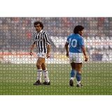 Cakapuzzle Diego Maradona Michel Platini 120 Parça Ahşap Puzzle
