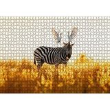 Cakapuzzle Doğada Zebra Ve Kuşlar Görseli 120 Parça Ahşap Puzzle