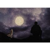 Cakapuzzle Dolun Ay Mehtap Adam Kurt 120 Parça Ahşap Puzzle