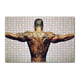 Cakapuzzle Dövmeli Adam ve Kasları 120 Parça Ahşap Puzzle