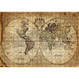 Cakapuzzle Dünya Haritası 1725 Yılı 120 Parça Ahşap Puzzle