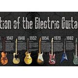 Cakapuzzle Elektrogitarın Evrimi 120 Parça Ahşap Puzzle