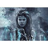 Cakapuzzle Elma Sunan Güzel Kadın 120 Parça Ahşap Puzzle
