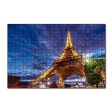 Cakapuzzle Eyfel Kulesi Gece Işıkları 120 Parça Mdf Puzzle