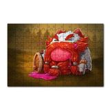 Cakapuzzle Gragas Oyunu Kahramanı Animasyon Görseli 120 Parça Ahşap Puzzle