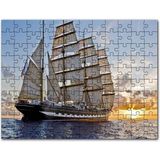 Cakapuzzle Gün Batımında Yelkenli Gemi 255 Parça Puzzle