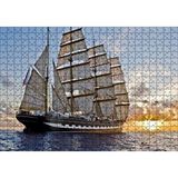 Cakapuzzle Gün Batımında Yelkenli Gemi 500 Parça Puzzle