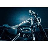 Cakapuzzle Harley Davidson Siyah Klasik Karanlık Mod 120 Parça Ahşap Puzzle