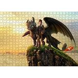 Cakapuzzle How to Train Your Dragon Film Görseli 120 Parça Ahşap Puzzle
