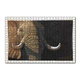 Cakapuzzle İhtiyar Fil Yakın Çekim 120 Parça Ahşap Puzzle