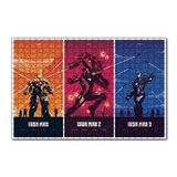Cakapuzzle Iron Man Üçlemesi Yapboz MDF Puzzle