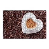 Cakapuzzle Kahve Çekirdekleri, Kalpli Fincanda Cappucino 255 Parça Puzzle