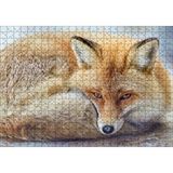 Cakapuzzle Kahverengi Tilki Kendine Sokulmuş Dinleniyor 120 Parça Ahşap Puzzle