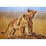 Cakapuzzle Kardeşlik Başkadır Yavru Aslanlar 120 Parça Ahşap Puzzle