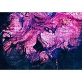 Cakapuzzle Karışan Pembe Lacivert Dalgalı Desenler 120 Parça Ahşap Puzzle