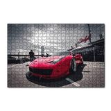 Cakapuzzle Kırmızı Ferrari Önden Görünüş 120 Parça Ahşap Puzzle