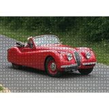 Cakapuzzle Kırmızı Jaguar XK 120 120 Parça Ahşap Puzzle