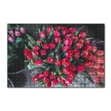 Cakapuzzle Kırmızı Lale Demeti 120 Parça Ahşap Puzzle