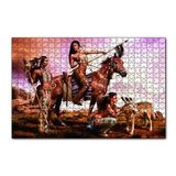 Cakapuzzle Kızılderili Kadınlar 120 Parça Ahşap Puzzle