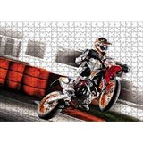 Cakapuzzle Kros Motor Yarışı 120 Parça Ahşap Puzzle