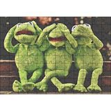 Cakapuzzle Kurbağa Kermit Görmedim Duymadım Bilmiyorum 120 Parça Ahşap Puzzle