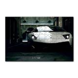 Cakapuzzle Lamborghini GT Flu Arkaplan 120 Parça Ahşap Puzzle