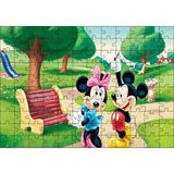 Cakapuzzle Mickey Mouse Ve Minnie Mouse Parkta 120 Parça Ahşap Puzzle
