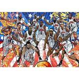 Cakapuzzle NBA Rüya Takımı Çizim 120 Parça Ahşap Puzzle