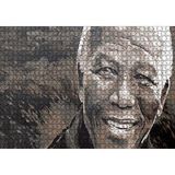 Cakapuzzle Nelson Mandela Yağlı Boya Siyah Beyaz 120 Parça Ahşap Puzzle