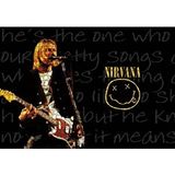 Cakapuzzle Nirvana Kurt Cobain Elektrogitar Smiley 120 Parça Ahşap Puzzle