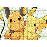Cakapuzzle Pokemon Pikachu Ve Raichu Görseli 120 Parça Ahşap Puzzle