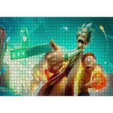 Cakapuzzle Rick ve Morty Dragon Ball 120 Parça Ahşap Puzzle