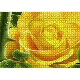 Cakapuzzle Sarı Gül Ve Diken 120 Parça Ahşap Puzzle