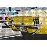 Cakapuzzle Sarı Mustang Klasik Arka Görünüş Yakın Plan 120 Parça Ahşap Puzzle