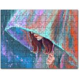 Cakapuzzle Şemsiye Tutan Kadın Görseli 120 Parça Ahşap Puzzle