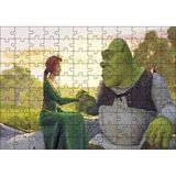 Cakapuzzle Shrek ve Fiona Prens 120 Parça Ahşap Puzzle