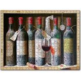 Cakapuzzle Tahta Rafta Yıllanan Nar Şarapları Mdf 1000 Parça Puzzle