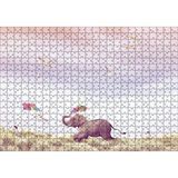 Cakapuzzle Uçurtma Uçuran Kız ve Renk Püsküren Fil 120 Parça Ahşap Puzzle