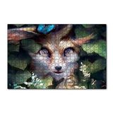 Cakapuzzle Yaprakların Arasındaki Sevimli Tilki 120 Parça Ahşap Puzzle
