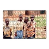 Cakapuzzle Yoksul Ama Mutlu Afrikalı Çocuklar 120 Parça Ahşap Puzzle