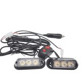 Cakar Lamba 3X2 Led 12W 12-24V Sari-Mavi / Lapa197-1
