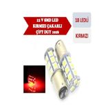 Cakar Ledli Stop Ampulu Fren Lambasi 18 Led Kirmizi Cift Duy 1016