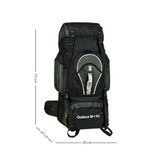 CAKARD Dağcı Sırt Çantası Outdoor 95+10LT Haki, Büyük Boy, 9510, HAKİ, üniseks-yetişkin