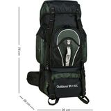 Cakard Dağcı Sırt Çantası Outdoor 95+10LT - Haki