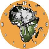 Cakasaat Afrika Kıtası Kültürü Kompozisyon Duvar Saati