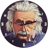 Cakasaat Albert Einstein Mavi Kazak Duvar Saati